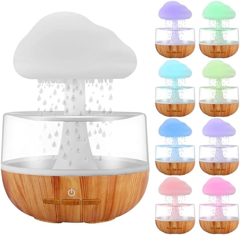 Rain Cloud Night Light Aromatherapy Humidifier Essential Oil Diffuser | 380ML 7-Color