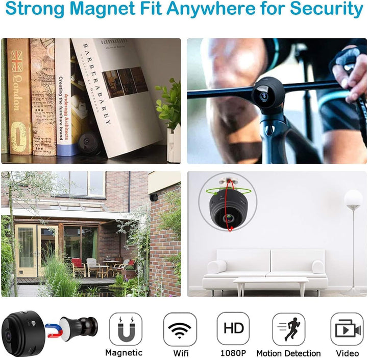 Mini WiFi Hidden Cameras,Wireless Spy Cameras with Video Live Feed, HD 1080P